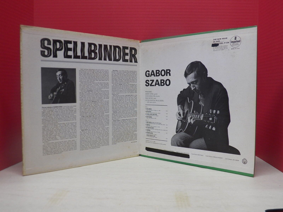 12" LP VG++/EX Gabor Szabo Spellbinder 1966 Impulse! Mono A-9123 12" LP VG++/EX Gabor Szabo Spellbinder 1966 Impulse! Mono A-9123