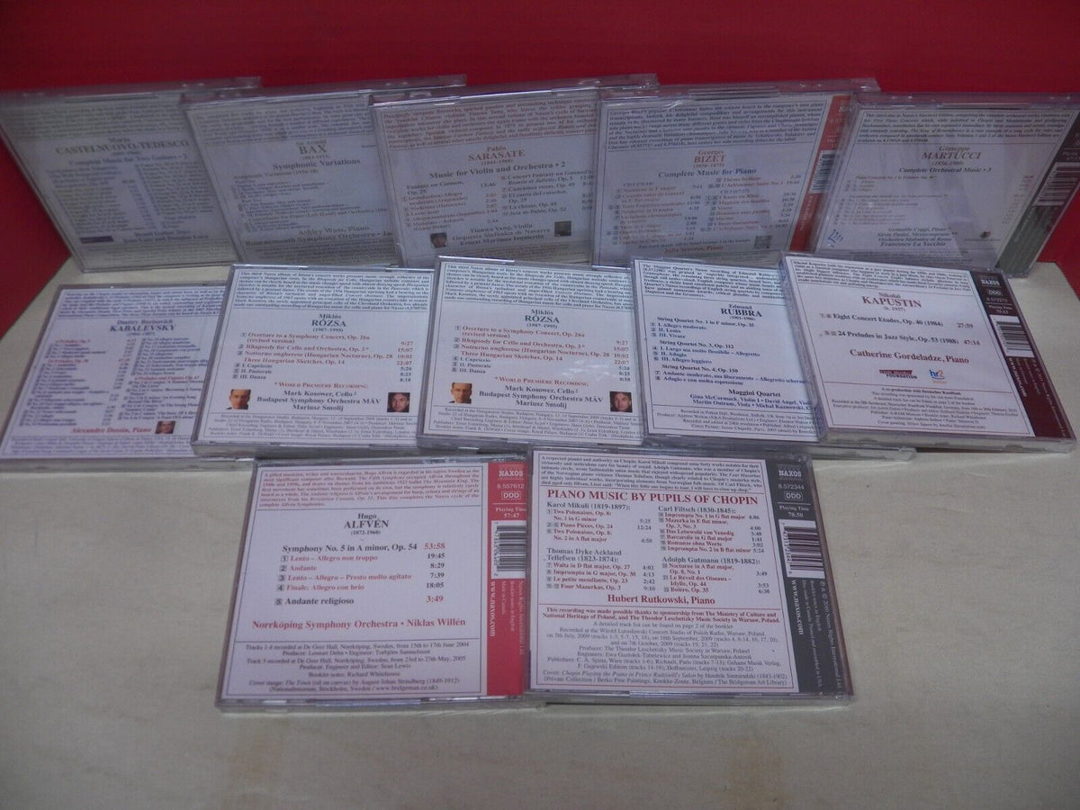 Sealed 12x CD Lot Various Artists Naxos Classical CDs Sealed 12x CD Lot Various Artists Naxos Classical CDs