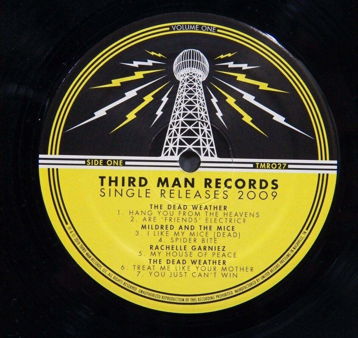 12" 2xLP EX Third Man Records Single Releases 2009 Volume One 2010 Ltd Ed TMR027 12" 2xLP EX Third Man Records Single Releases 2009 Volume One 2010 Ltd Ed TMR027