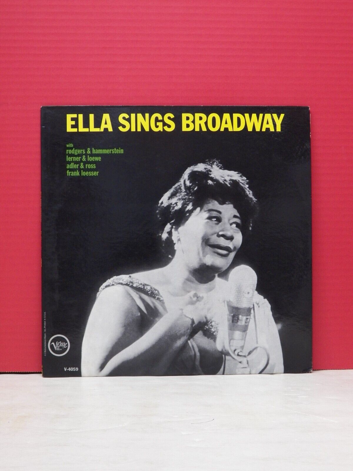 12" LP VG++/EX Ella Fitzgerald Ella Sings Broadway 1963 Verve Mono V-4059 12" LP VG++/EX Ella Fitzgerald Ella Sings Broadway 1963 Verve Mono V-4059