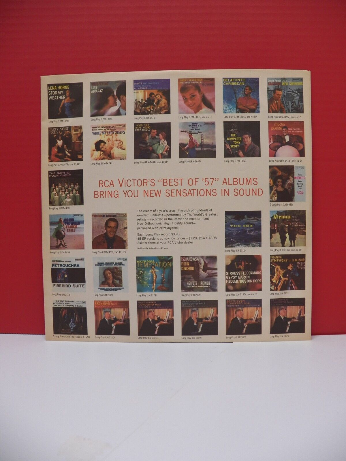 12" LP EX Conjunto Casino Via Cuba 1957 RCA Victor Mono Promo LPM-1530 12" LP EX Conjunto Casino Via Cuba 1957 RCA Victor Mono Promo LPM-1530