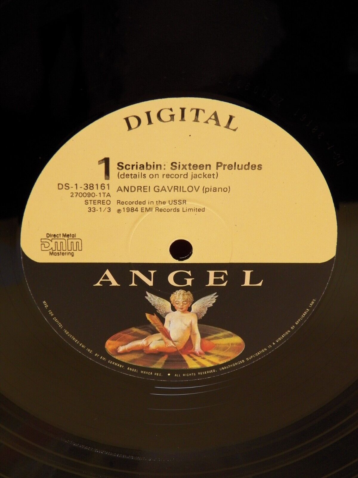 12" LP NM- Andrei Gavrilov Gavrilov Plays Scriabin Angel Records Promo DS-38161 12" LP NM- Andrei Gavrilov Gavrilov Plays Scriabin Angel Records Promo DS-38161