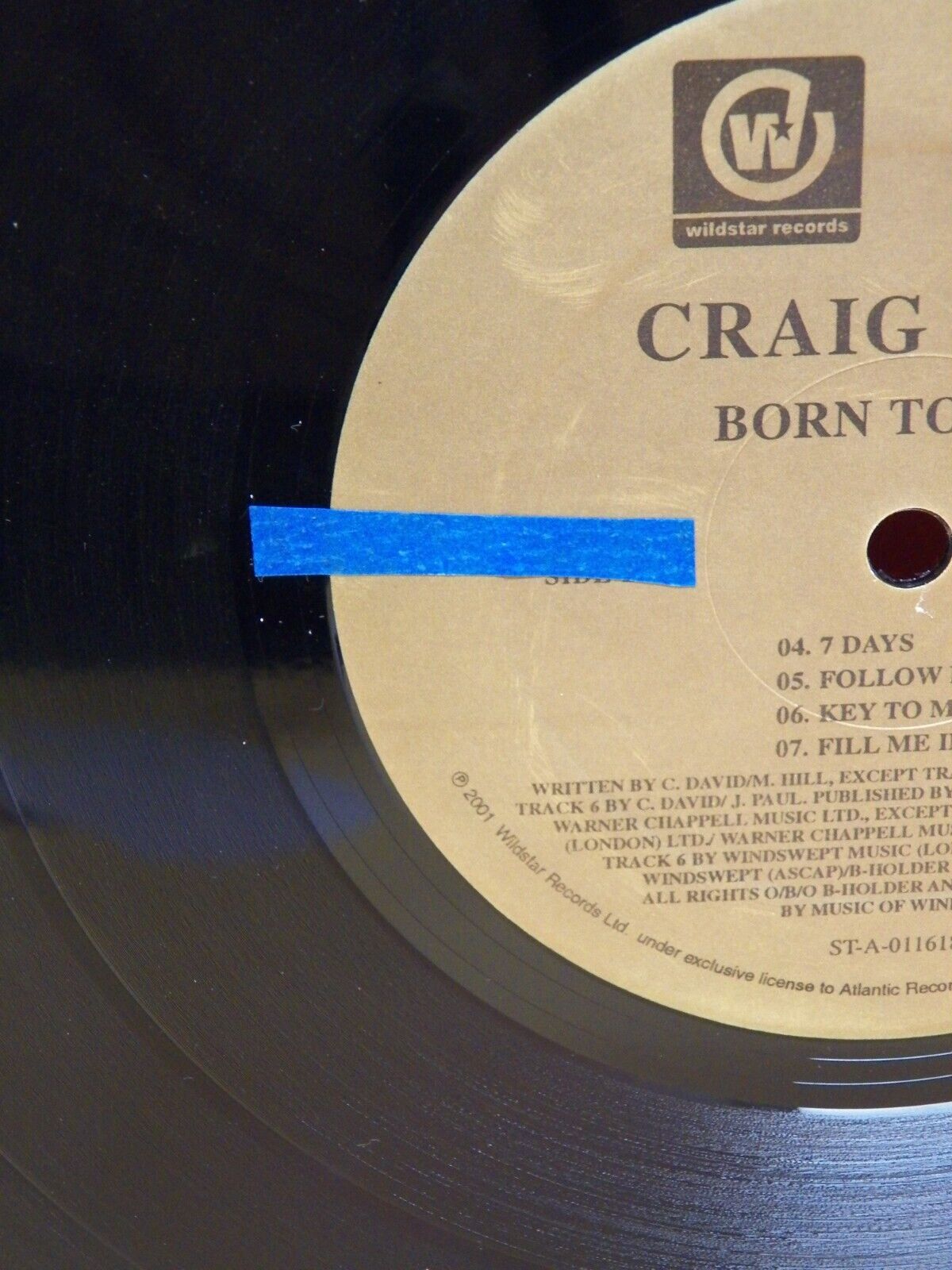 12" 2xLP VG++/EX Craig David Born To Do It 2001 Wildstar/Atlantic 8573-88081-1 12" 2xLP VG++/EX Craig David Born To Do It 2001 Wildstar/Atlantic 8573-88081-1