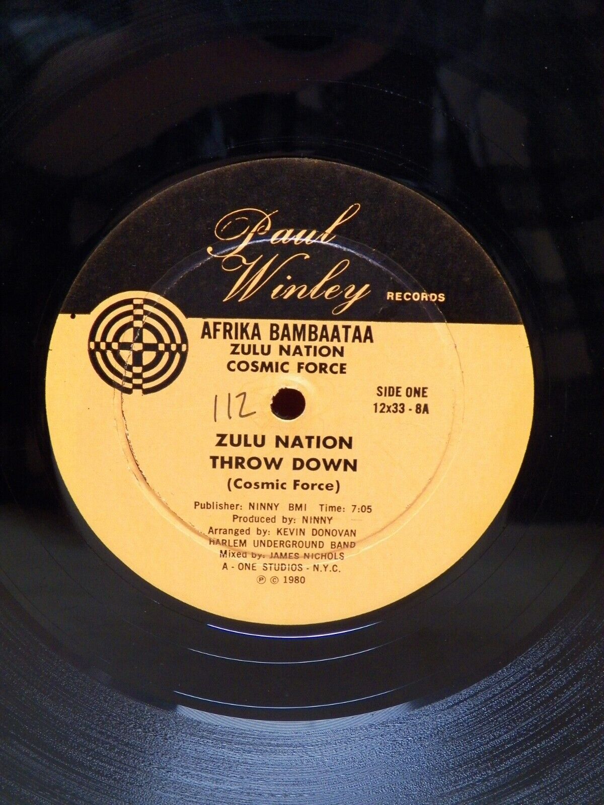 12" Single EX Afrika Bambaataa/Harlem Underground Band Zulu Nation Throw Down 12" Single EX Afrika Bambaataa/Harlem Underground Band Zulu Nation Throw Down