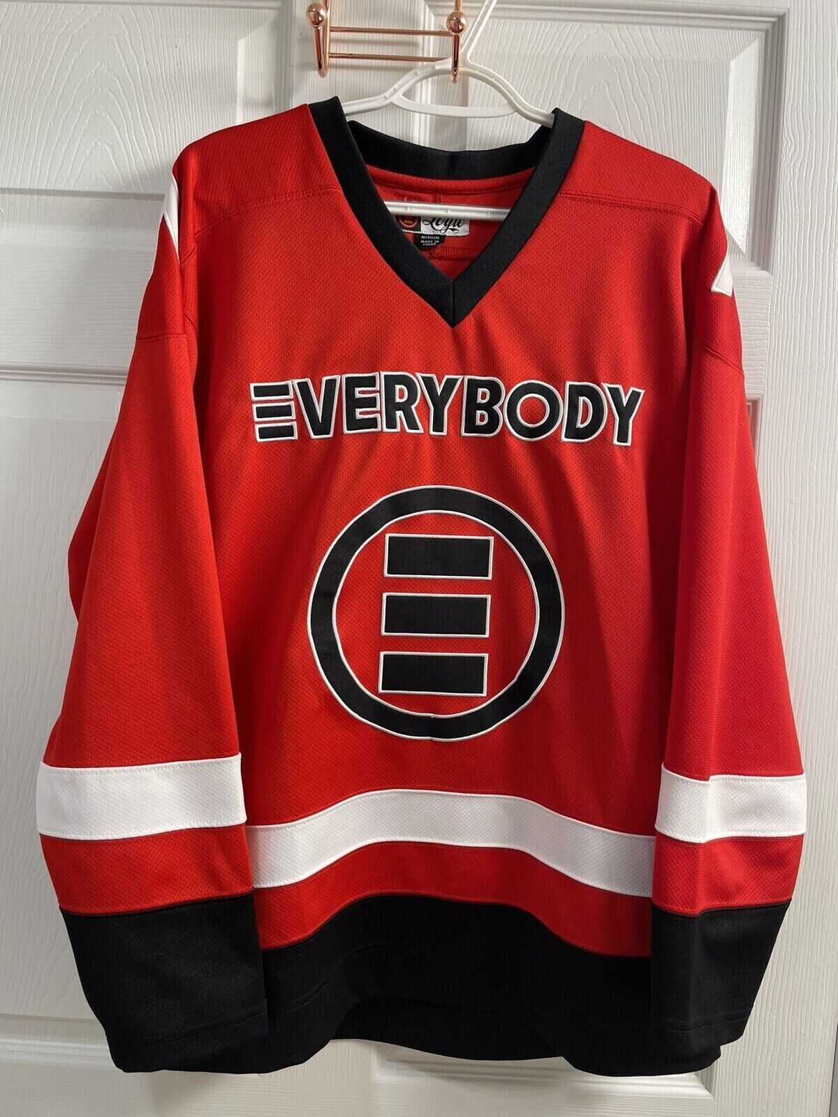 Logic Everybody Red Hockey Jersey Tour Merch - Size Medium Logic Everybody Red Hockey Jersey Tour Merch - Size Medium