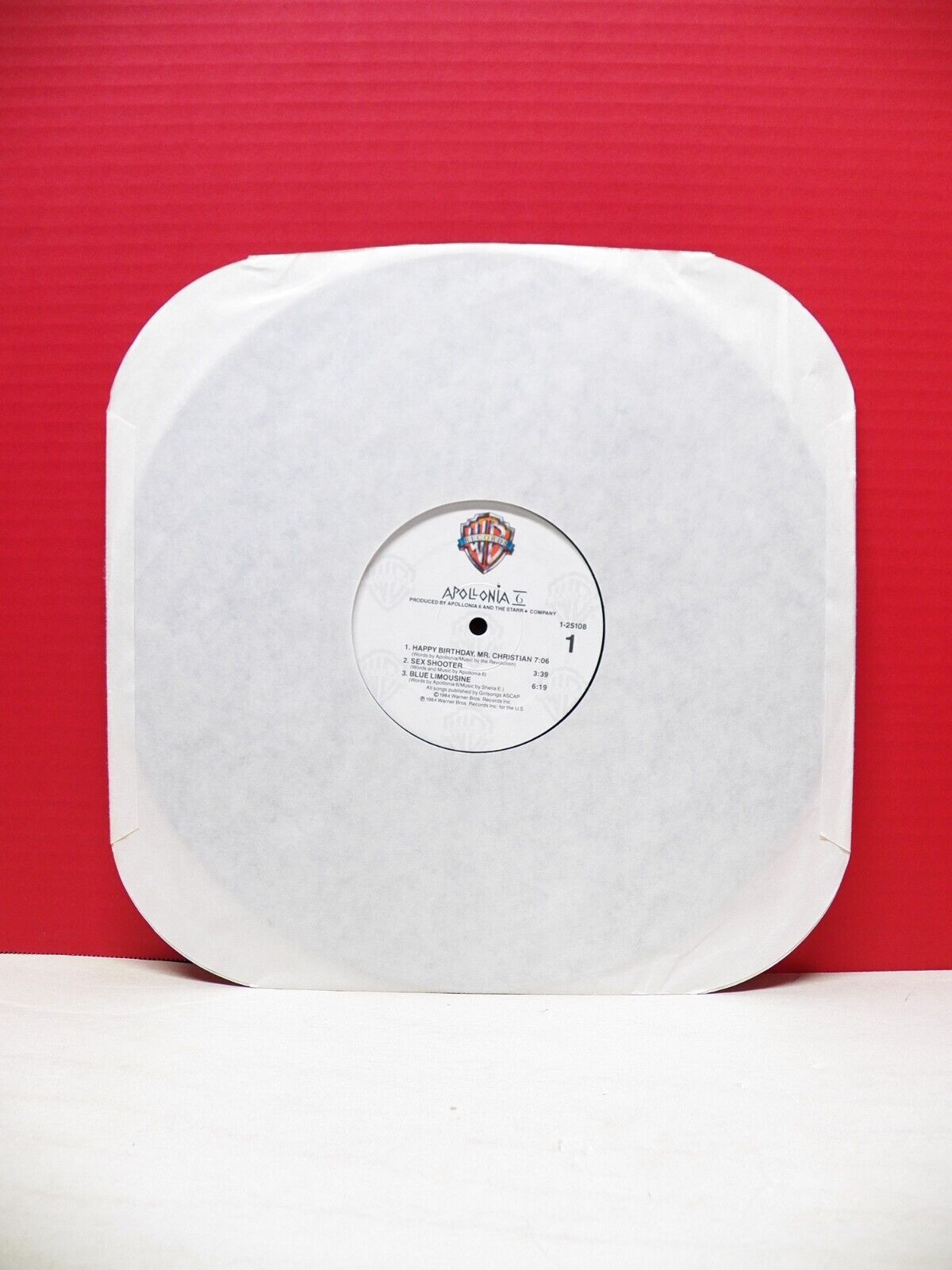 12" LP EX Apollonia 6 Apollonia 6 1984 Warner Bros. 9 25108-1 12" LP EX Apollonia 6 Apollonia 6 1984 Warner Bros. 9 25108-1
