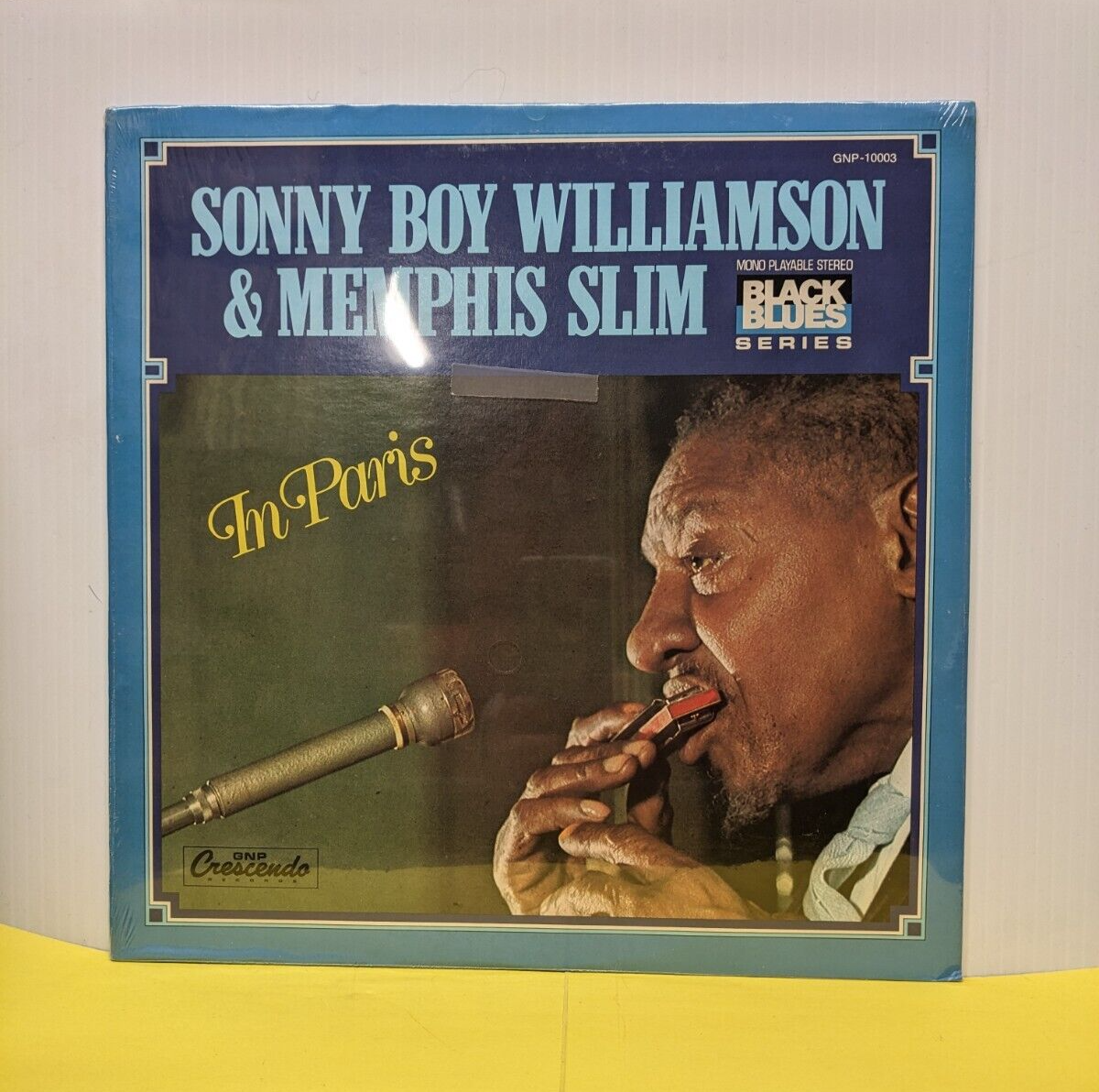 12" LP Sonny Boy Williamson & Memphis Slim In Paris 1973 GNP Crescendo Reissue 12" LP Sonny Boy Williamson & Memphis Slim In Paris 1973 GNP Crescendo Reissue