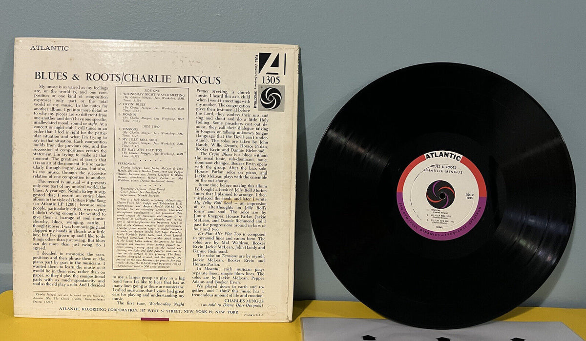 VG ++ LP Vinyl Record Charlie Mingus Blues and Roots Atlantic 1305 Mono 1960 VG ++ LP Vinyl Record Charlie Mingus Blues and Roots Atlantic 1305 Mono 1960