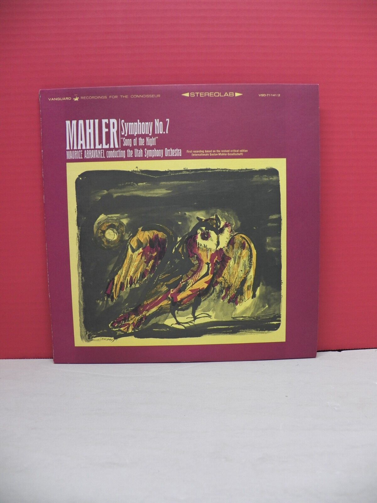 12" 2xLP EX Maurice Abravanel Mahler: Symphony No. 7 1965 Vanguard Stereo 12" 2xLP EX Maurice Abravanel Mahler: Symphony No. 7 1965 Vanguard Stereo