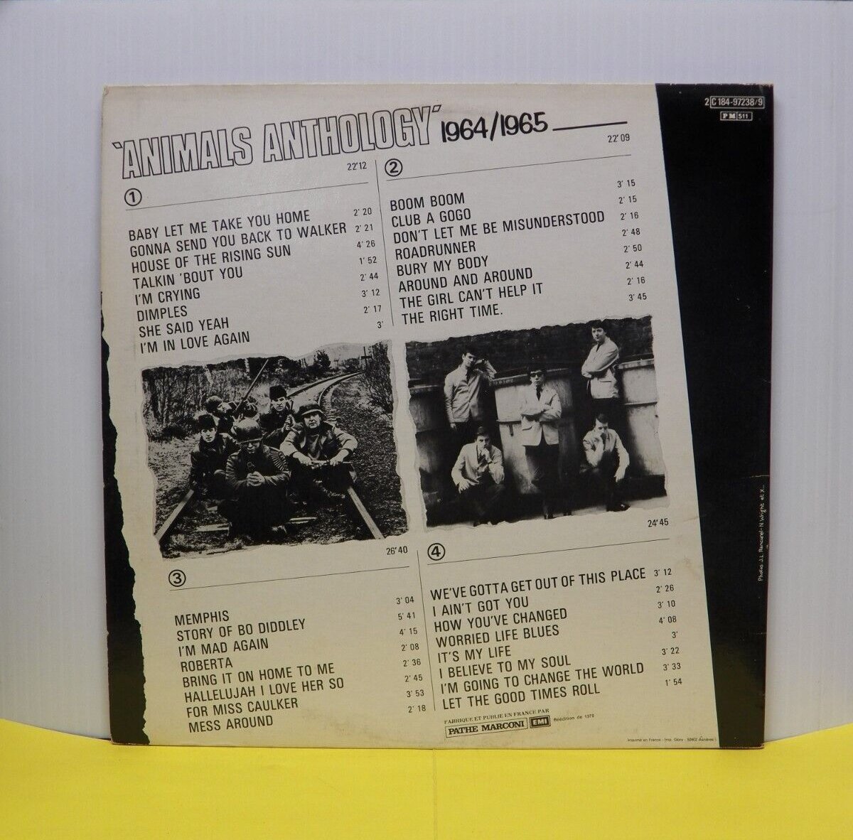 12" 2xLP NM The Animals Animals Anthology 1978 Rak Import Reissue 2C 184-97238/9 12" 2xLP NM The Animals Animals Anthology 1978 Rak Import Reissue 2C 184-97238/9