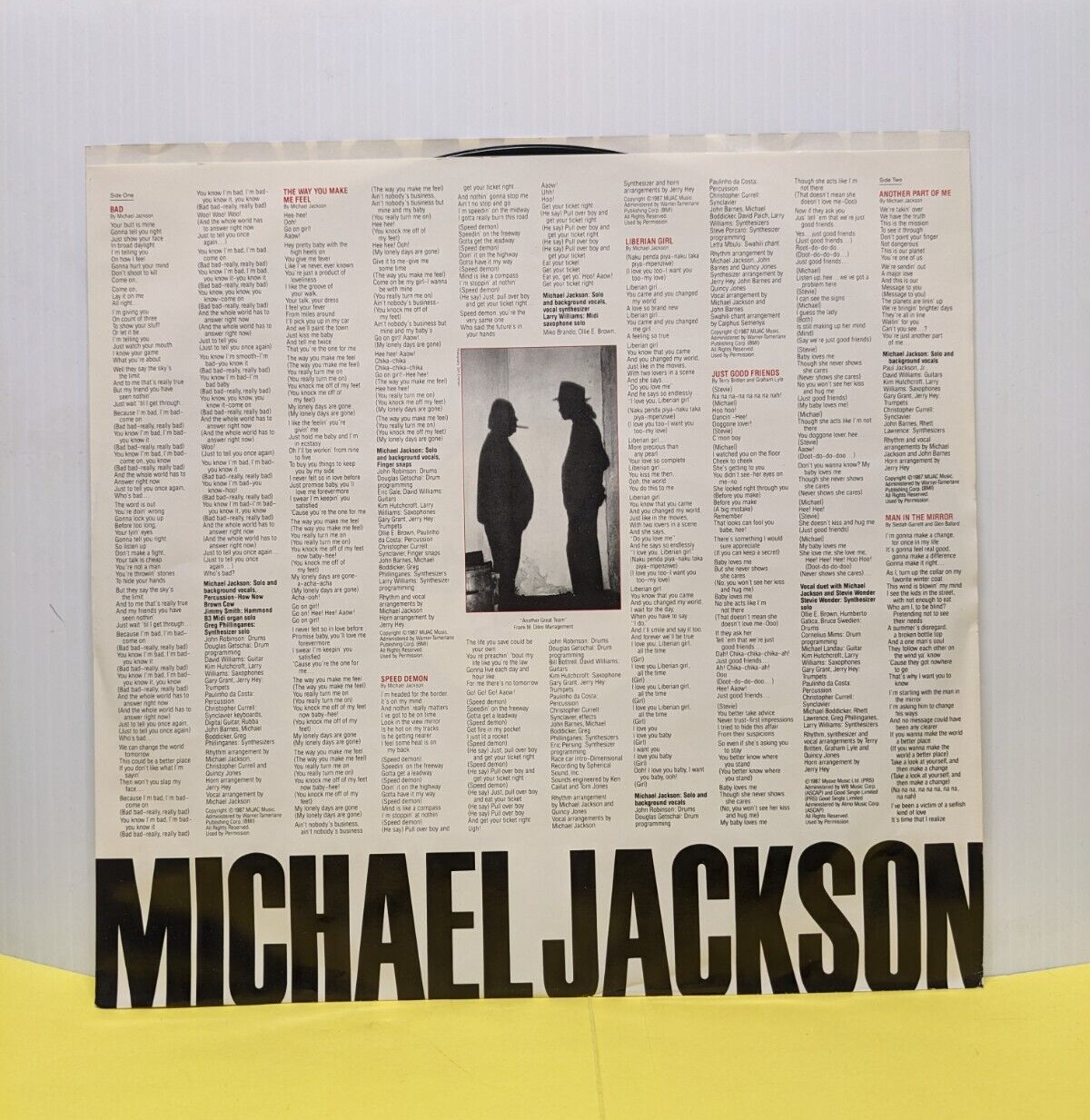 12" LP M- Michael Jackson Bad 1987 Epic OE 40600 12" LP M- Michael Jackson Bad 1987 Epic OE 40600
