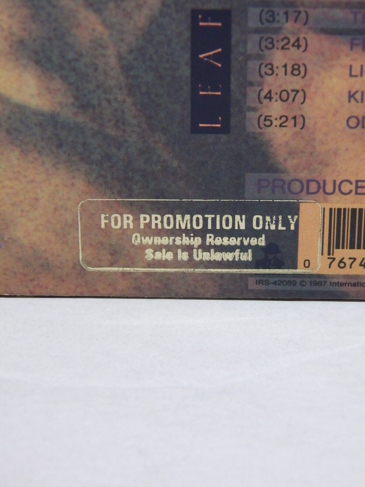 12" LP VG++/EX R.E.M. Document 1987 I.R.S. Records Promo IRS-42059 12" LP VG++/EX R.E.M. Document 1987 I.R.S. Records Promo IRS-42059