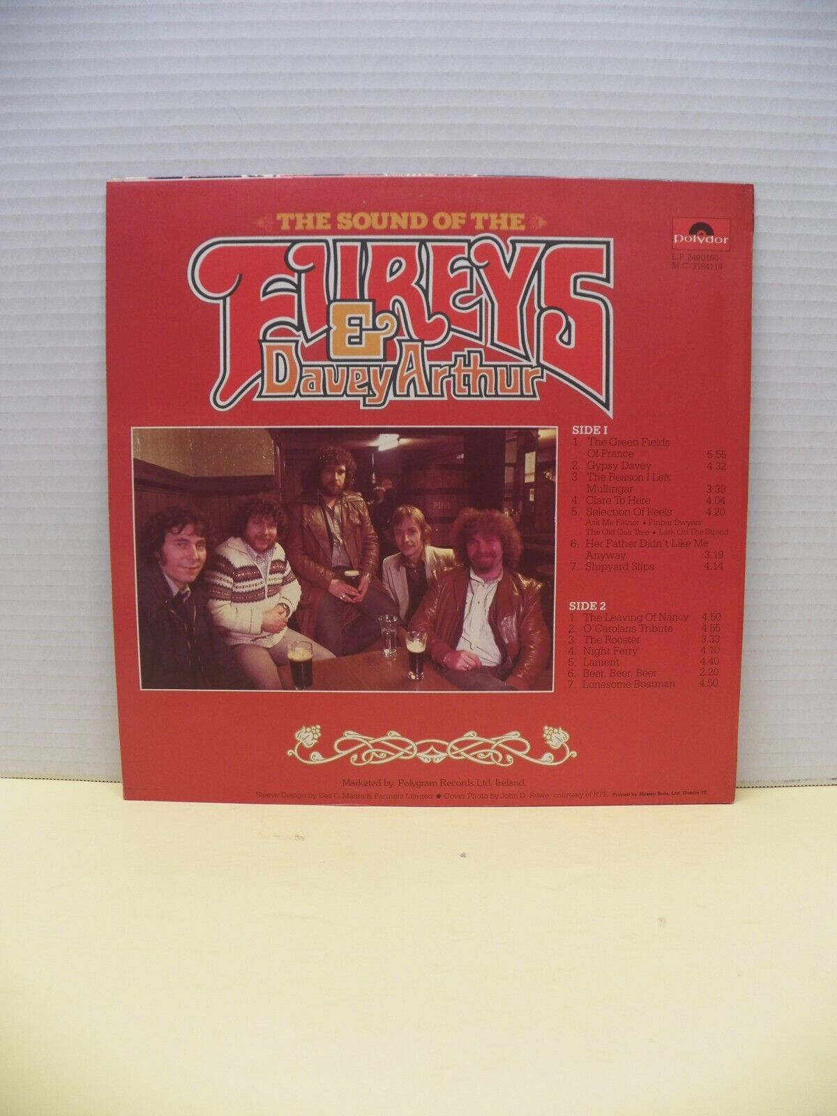 12" LP EX The Fureys & Davey Arthur The Sound of... 1981 Polydor Ireland Import 12" LP EX The Fureys & Davey Arthur The Sound of... 1981 Polydor Ireland Import