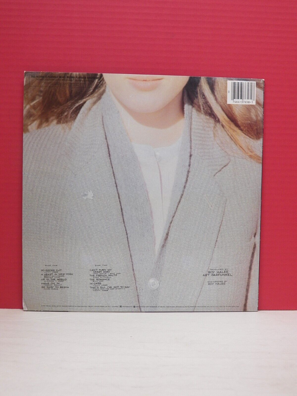 12" LP EX Art Garfunkel Scissors Cut 1981 Columbia Remastered IC 37658 12" LP EX Art Garfunkel Scissors Cut 1981 Columbia Remastered IC 37658