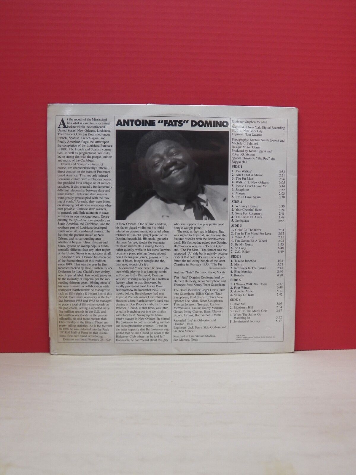 Sealed 12" 3xLP Fats Domino Antoine "Fats" Domino 1989 Tomato Import 2696 631 Sealed 12" 3xLP Fats Domino Antoine "Fats" Domino 1989 Tomato Import 2696 631