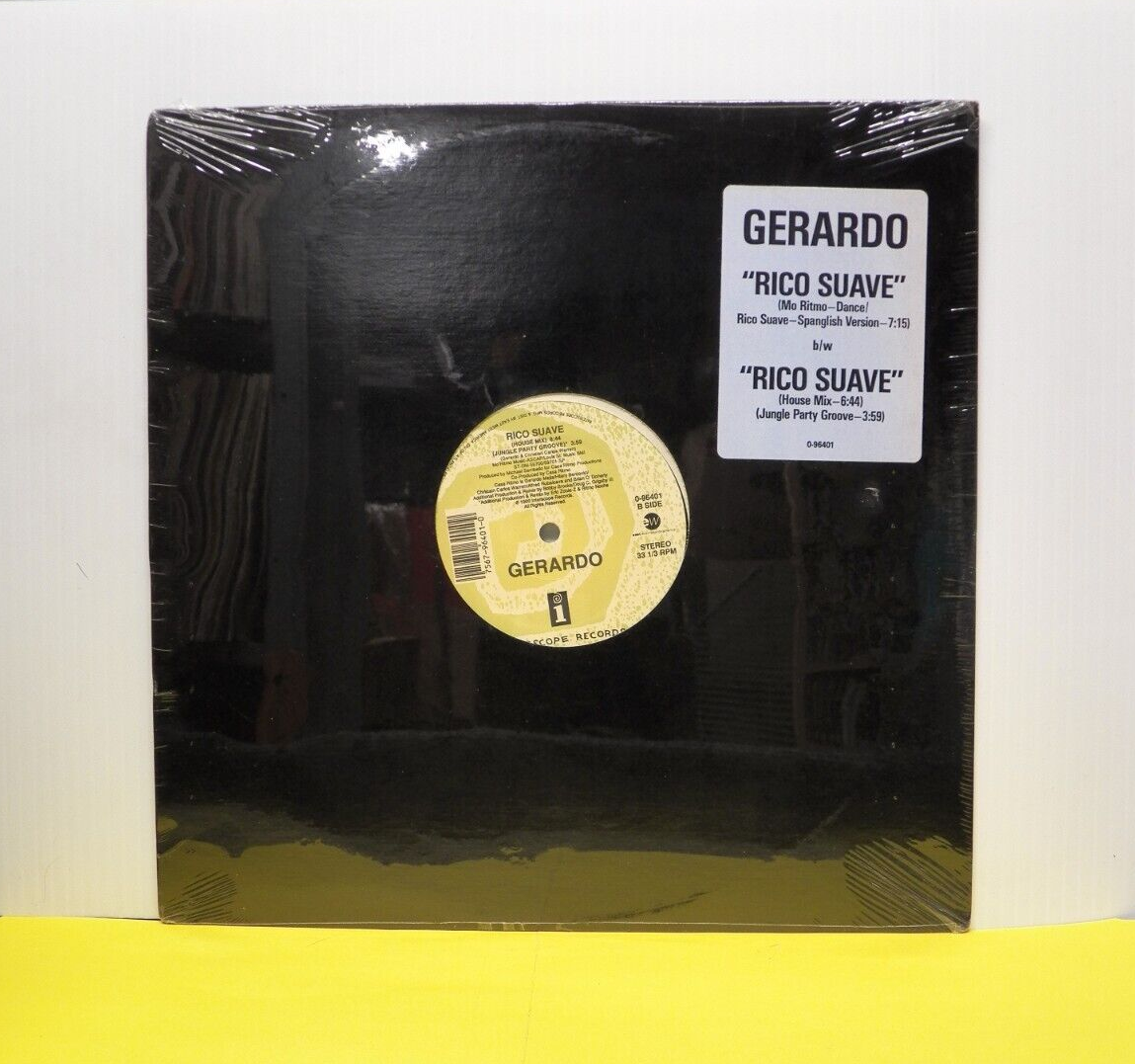 Sealed 12" Single Gerardo Rico Suave 1991 Interscope Records 0-96401 Sealed 12" Single Gerardo Rico Suave 1991 Interscope Records 0-96401