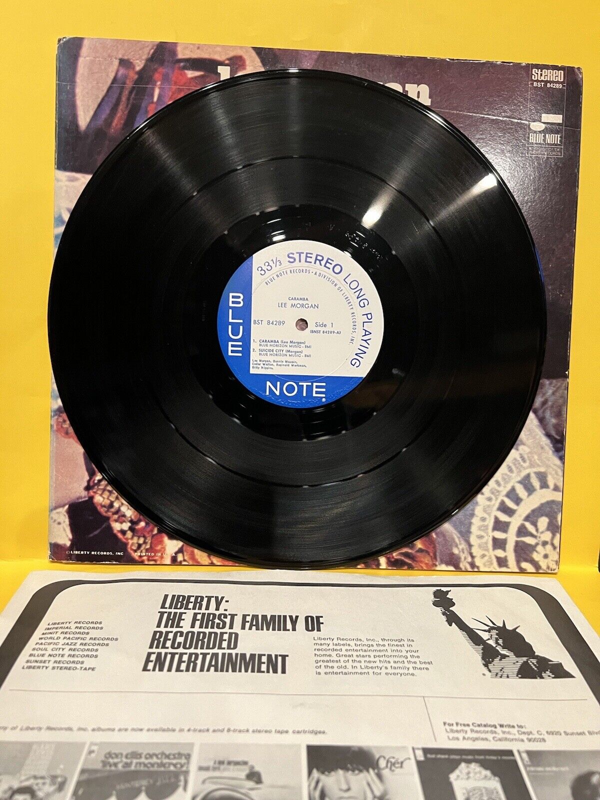 VG++ Vinyl Record LP Lee Morgan Caramba BTS 84289 Promo Stereo 1968 VG++ Vinyl Record LP Lee Morgan Caramba BTS 84289 Promo Stereo 1968