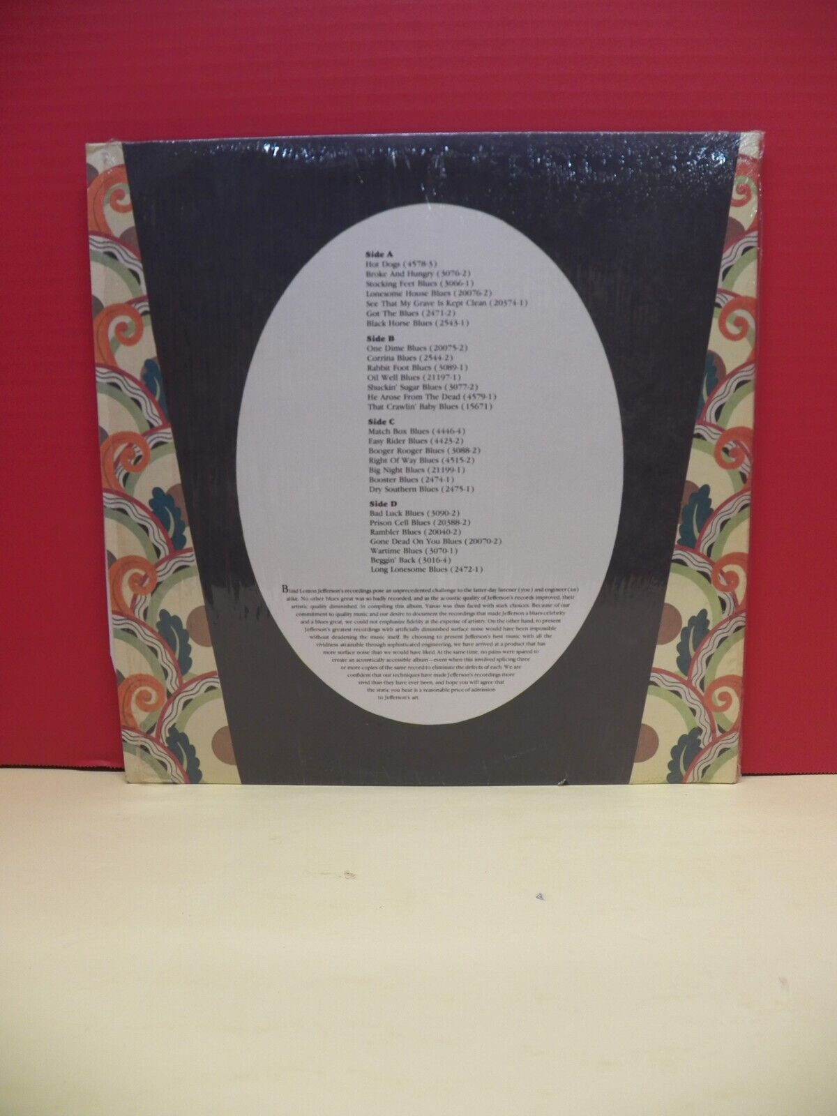 12" 2xLP NM- Blind Lemon Jefferson King Of The Country Blues 1984 In Shrink Wrap 12" 2xLP NM- Blind Lemon Jefferson King Of The Country Blues 1984 In Shrink Wrap