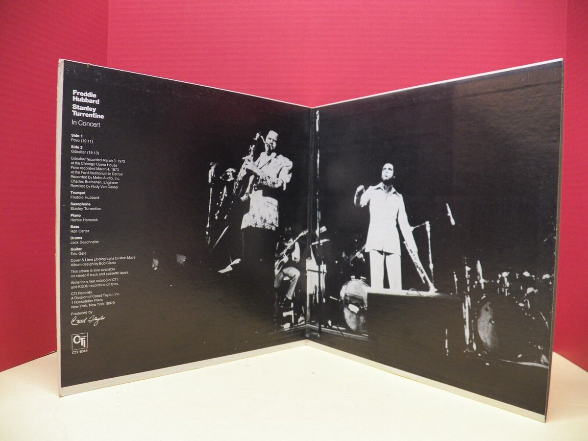 12" LP EX Freddie Hubbard/Stanley Turrentine In Concert Volume One 1974 CTI 12" LP EX Freddie Hubbard/Stanley Turrentine In Concert Volume One 1974 CTI