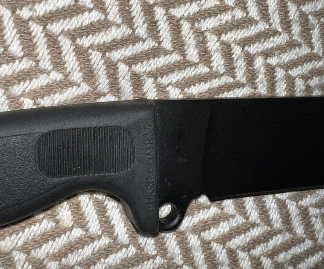 Brand New Busse Combat Fixed Blade Knife Rare Older Model Black Brand New Busse Combat Fixed Blade Knife Rare Older Model Black