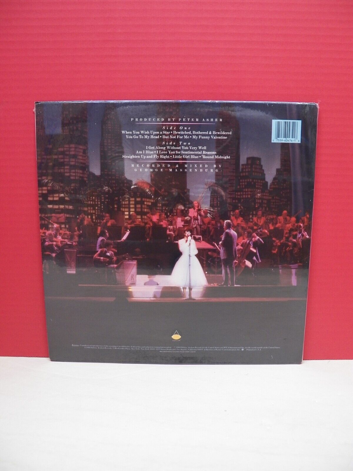 Sealed 12" LP Linda Ronstadt/Nelson Riddle For Sentimental Reasons 1986 Asylum Sealed 12" LP Linda Ronstadt/Nelson Riddle For Sentimental Reasons 1986 Asylum