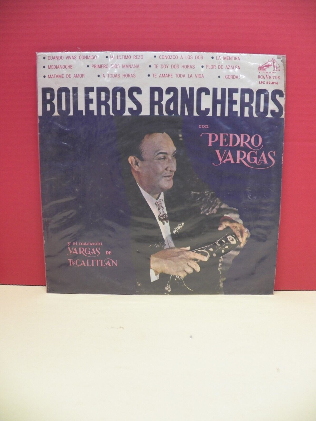 12" LP VG++/EX Pedro Vargas Boleros Rancheros Con Pedro Vargas Colombia Import 12" LP VG++/EX Pedro Vargas Boleros Rancheros Con Pedro Vargas Colombia Import