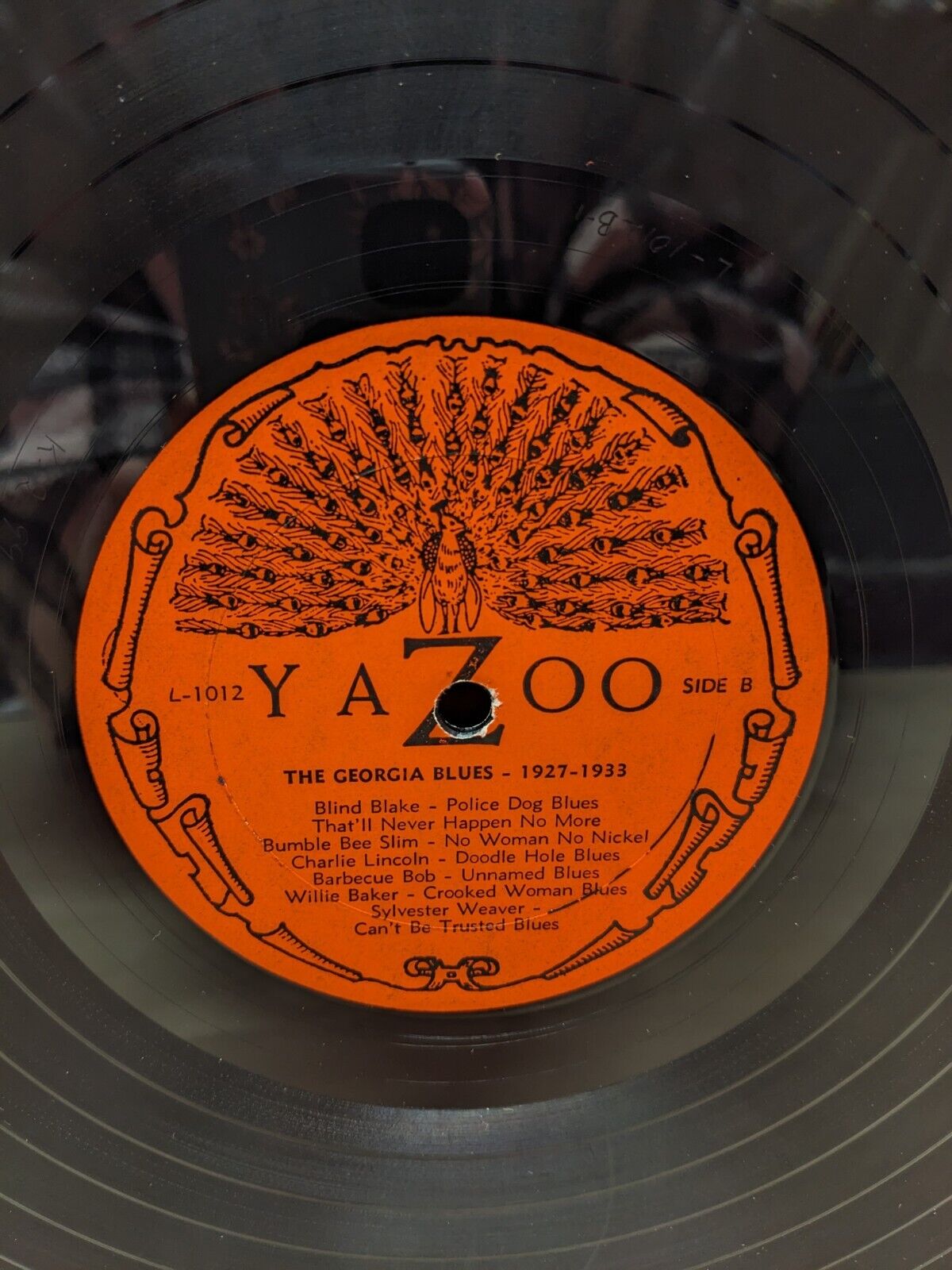 12" LP VG++/EX Various Artists The Georgia Blues 1927-1933 Yazoo Reissue L-1012 12" LP VG++/EX Various Artists The Georgia Blues 1927-1933 Yazoo Reissue L-1012
