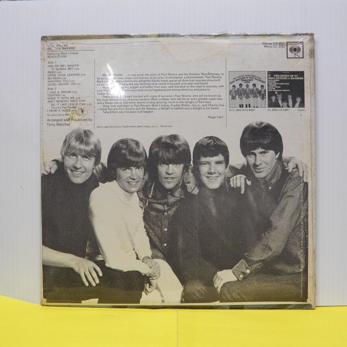 Sealed 12" LP Paul Revere & The Raiders Revolution! 1967 Columbia Stereo CS 9521 Sealed 12" LP Paul Revere & The Raiders Revolution! 1967 Columbia Stereo CS 9521