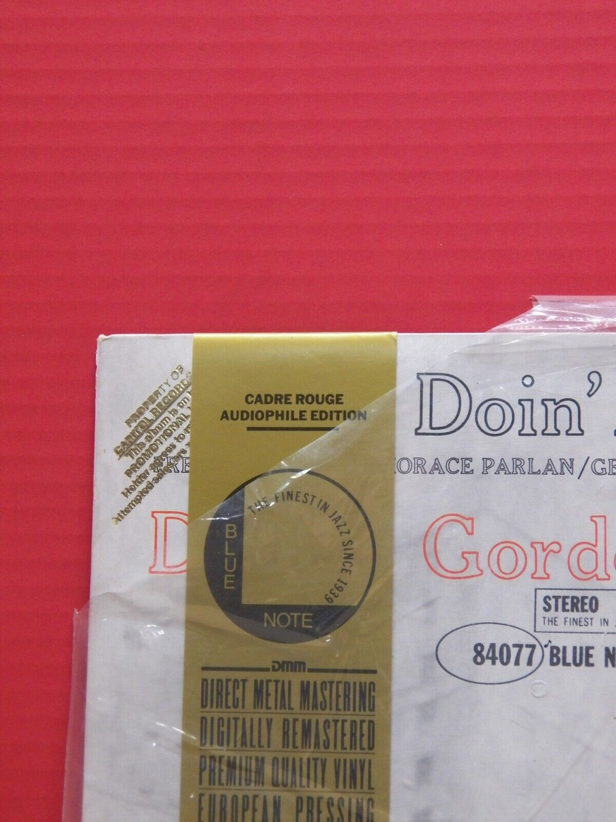Sealed 12" LP Dexter Gordon Doin' Allright 1985 Blue Note DMM Reissue Remastered Sealed 12" LP Dexter Gordon Doin' Allright 1985 Blue Note DMM Reissue Remastered