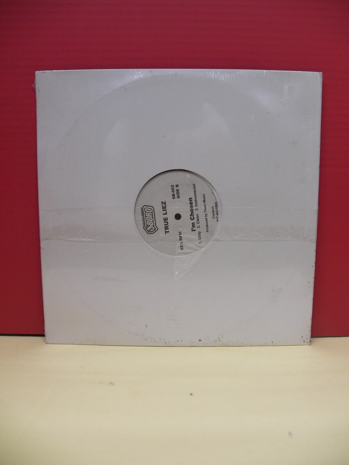 Sealed 12" Single True Liez/Lady Najm/Smoke Lucifer Stressin' Me 6B-002 Sealed 12" Single True Liez/Lady Najm/Smoke Lucifer Stressin' Me 6B-002