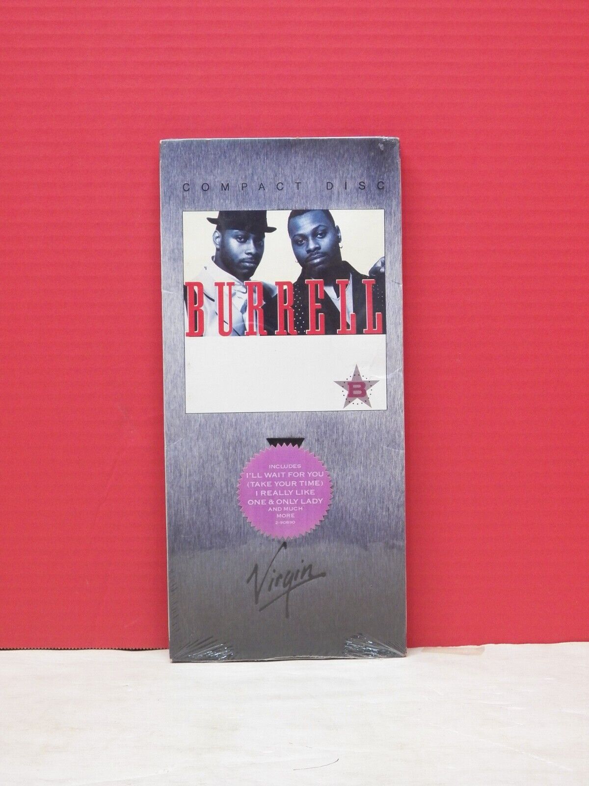 Sealed CD Longbox Burrell Burrell 1988 Virgin Records 7 90890-2 Sealed CD Longbox Burrell Burrell 1988 Virgin Records 7 90890-2