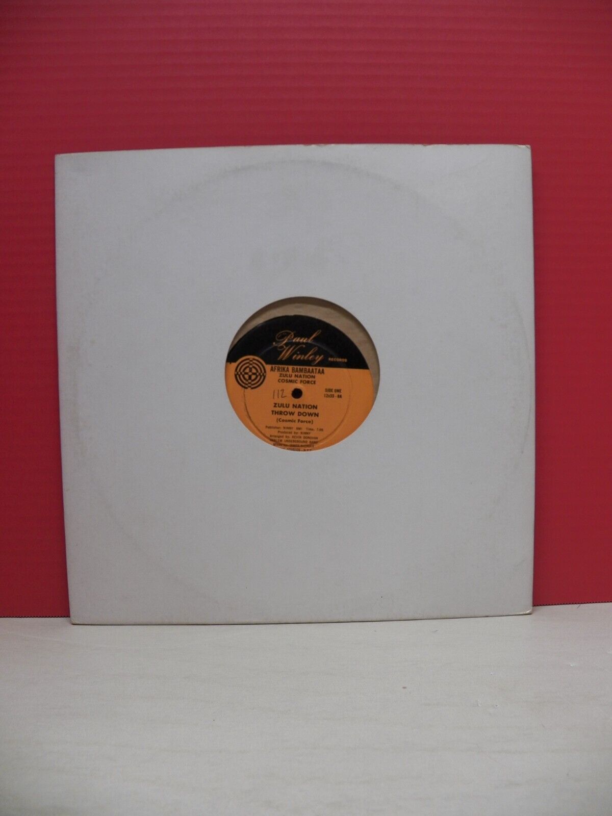 12" Single EX Afrika Bambaataa/Harlem Underground Band Zulu Nation Throw Down 12" Single EX Afrika Bambaataa/Harlem Underground Band Zulu Nation Throw Down