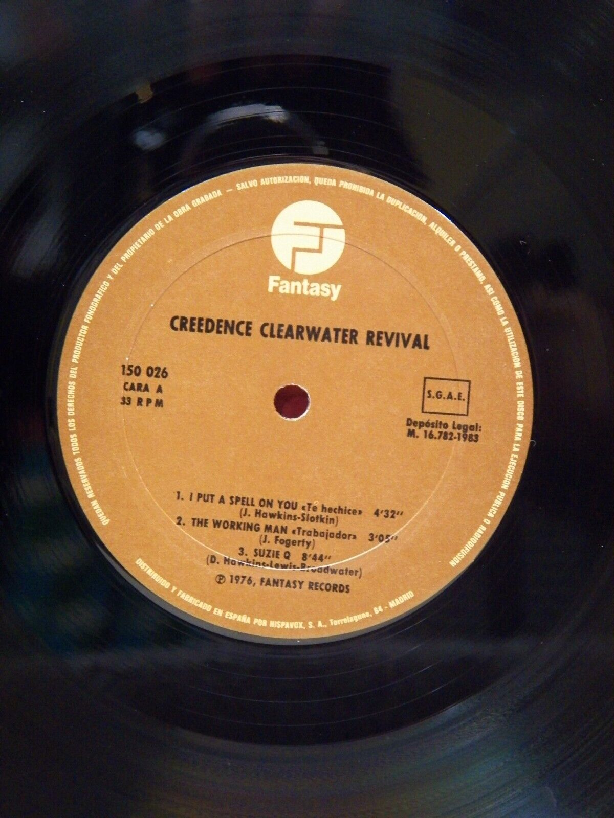 12" LP EX CCR Creedence Clearwater Revival 1983 Reissue Spain Import 12" LP EX CCR Creedence Clearwater Revival 1983 Reissue Spain Import
