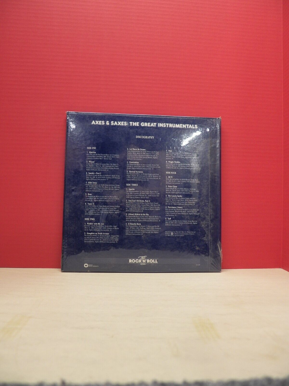 Sealed 12" 2xLP Box Set Axes & Saxes: The Great Instrumentals 1990 Time Life Sealed 12" 2xLP Box Set Axes & Saxes: The Great Instrumentals 1990 Time Life