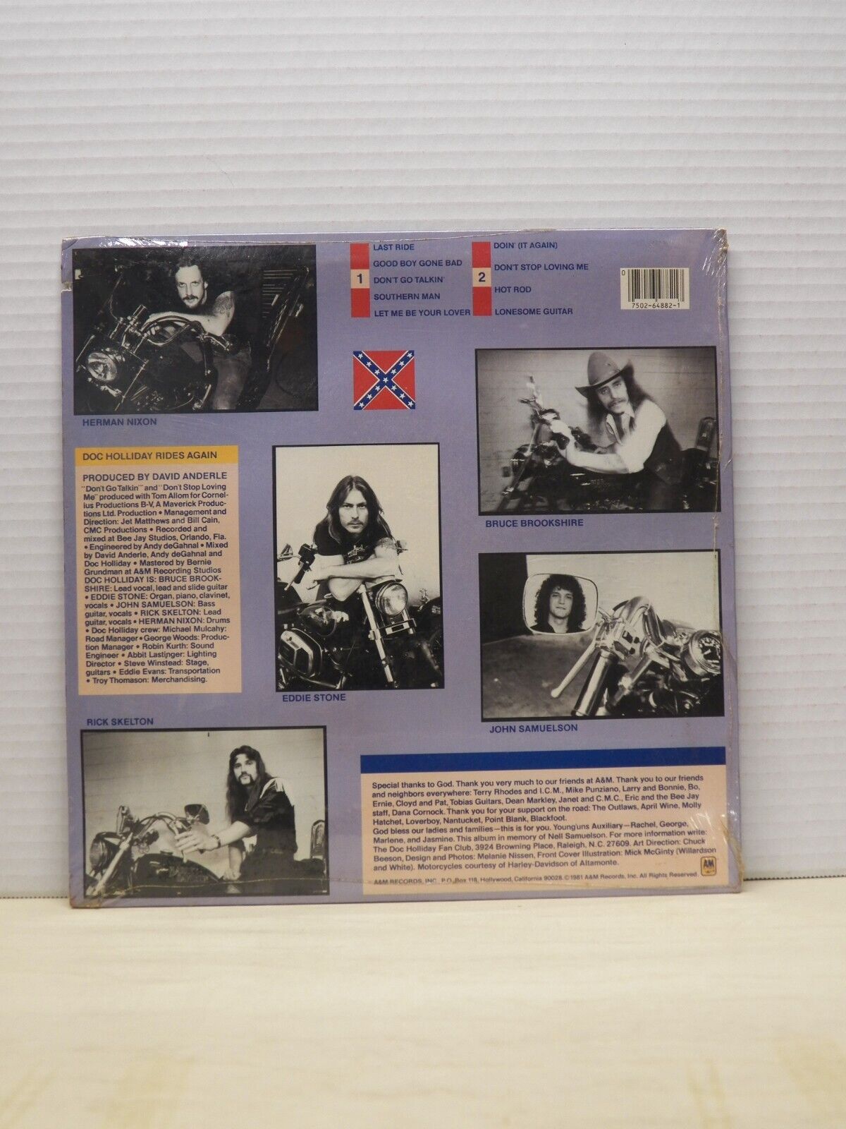 Sealed 12" LP Doc Holliday Doc Holliday Rides Again... 1981 A&M SP-6-4882 Sealed 12" LP Doc Holliday Doc Holliday Rides Again... 1981 A&M SP-6-4882