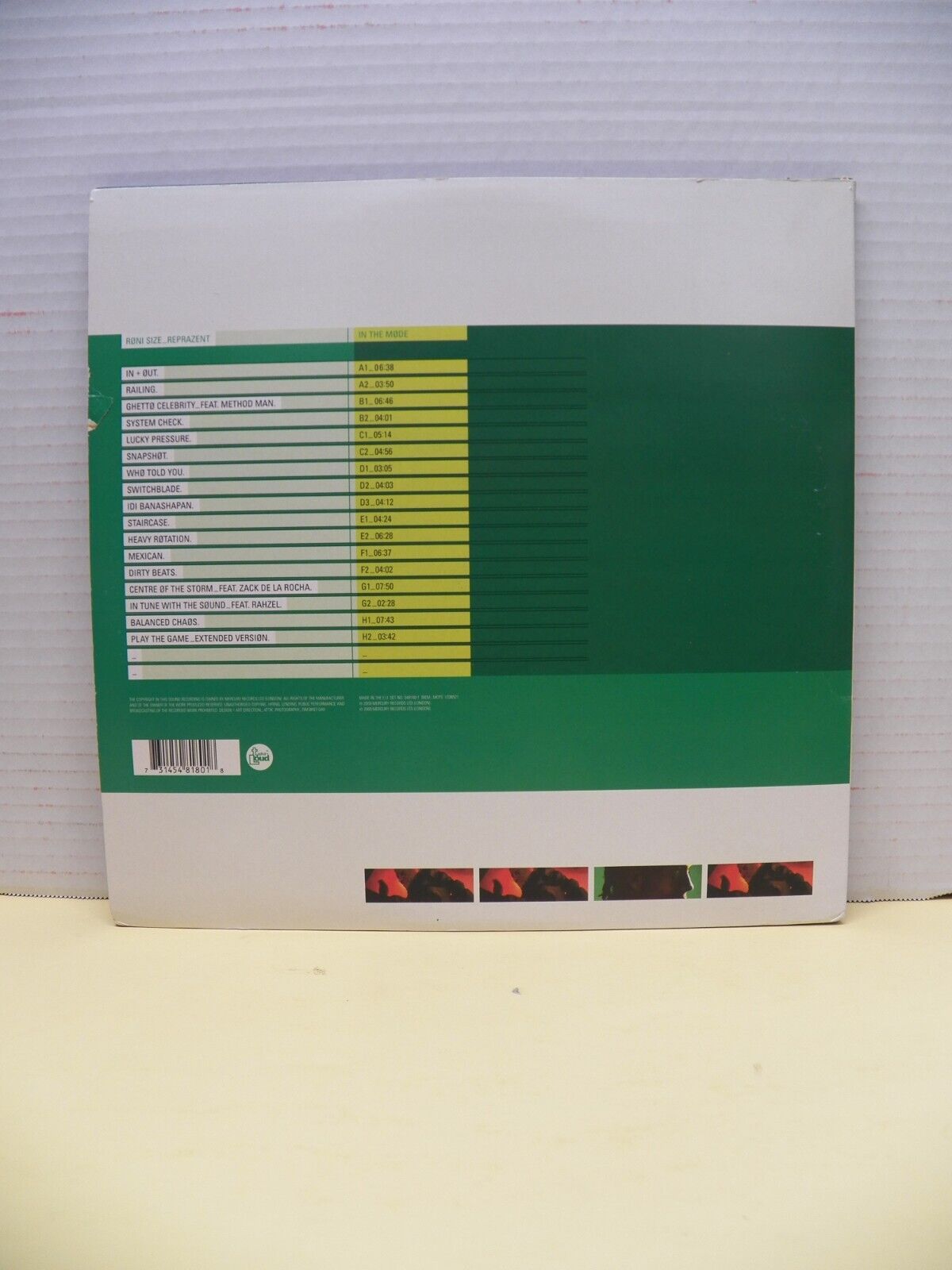 12" 4xLP EX Roni Size / Reprazent In The Mode 2000 Talkin' Loud 548 180-1 12" 4xLP EX Roni Size / Reprazent In The Mode 2000 Talkin' Loud 548 180-1