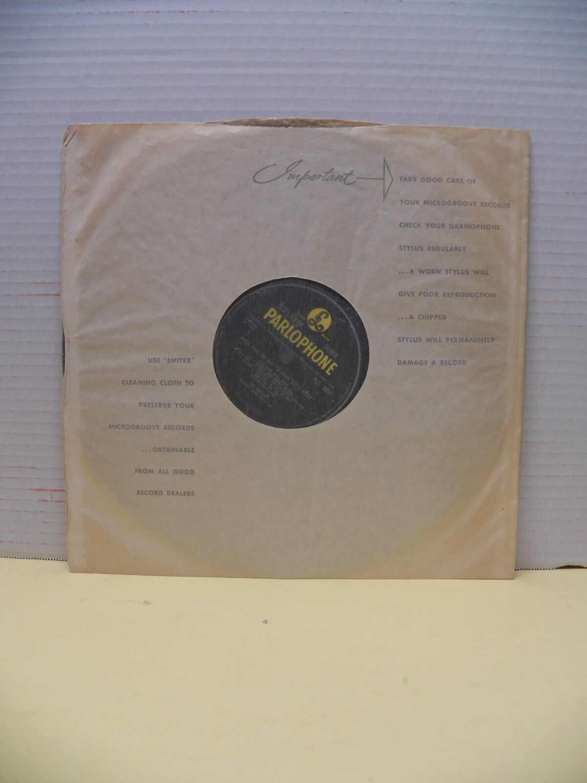 12" LP EX The Beatles A Hard Day's Night 1968 Parlophone Stereo UK Import 12" LP EX The Beatles A Hard Day's Night 1968 Parlophone Stereo UK Import