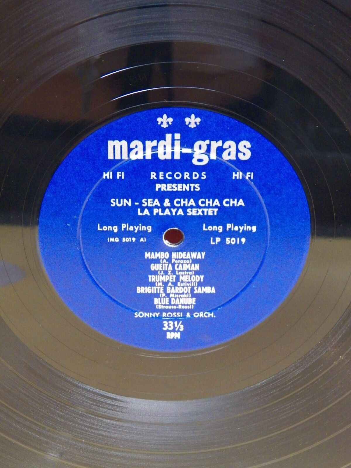 12" LP VG++/EX La Playa Sextet Sun, Sea, And Cha Cha Cha! 1959 Mardi-Gras Mono 12" LP VG++/EX La Playa Sextet Sun, Sea, And Cha Cha Cha! 1959 Mardi-Gras Mono