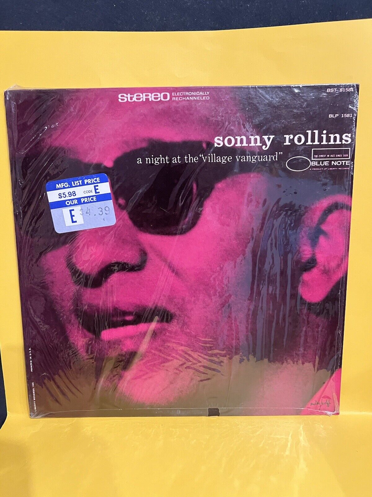 NM In Shrink Vinyl Sonny Rollins A Night at the Village Vanguard BST 81581 1967 NM In Shrink Vinyl Sonny Rollins A Night at the Village Vanguard BST 81581 1967