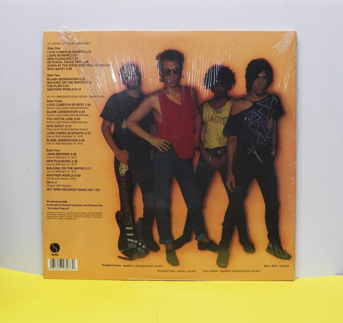 12" 2xLP EX Richard Hell & The Voidoids Blank Generation 2017 RSD 40th Anniv. 12" 2xLP EX Richard Hell & The Voidoids Blank Generation 2017 RSD 40th Anniv.