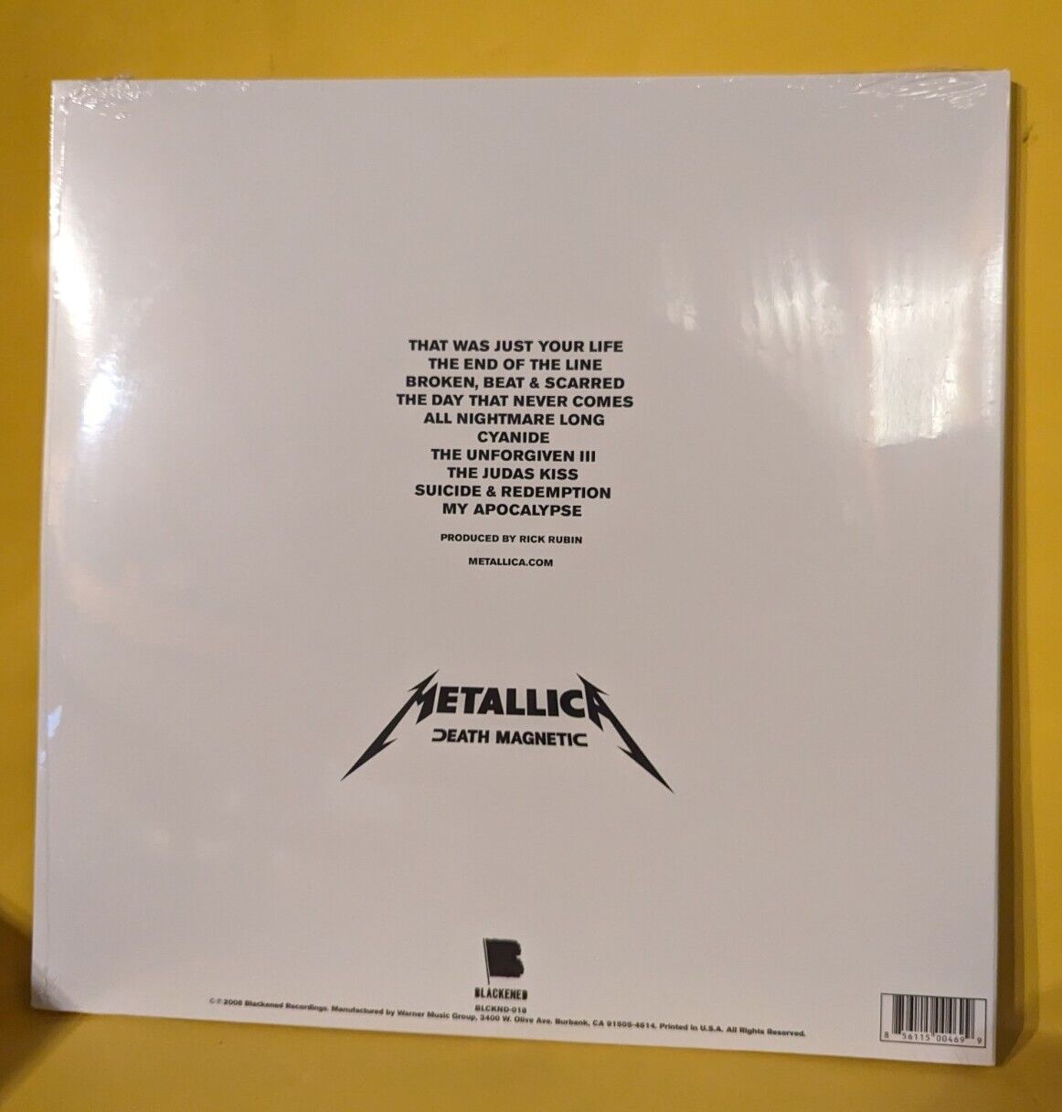 Metallica - Death Magnetic (Blackened) - 2014 - BLCKND018-1 New - Sealed - Vinyl Metallica - Death Magnetic (Blackened) - 2014 - BLCKND018-1 New - Sealed - Vinyl