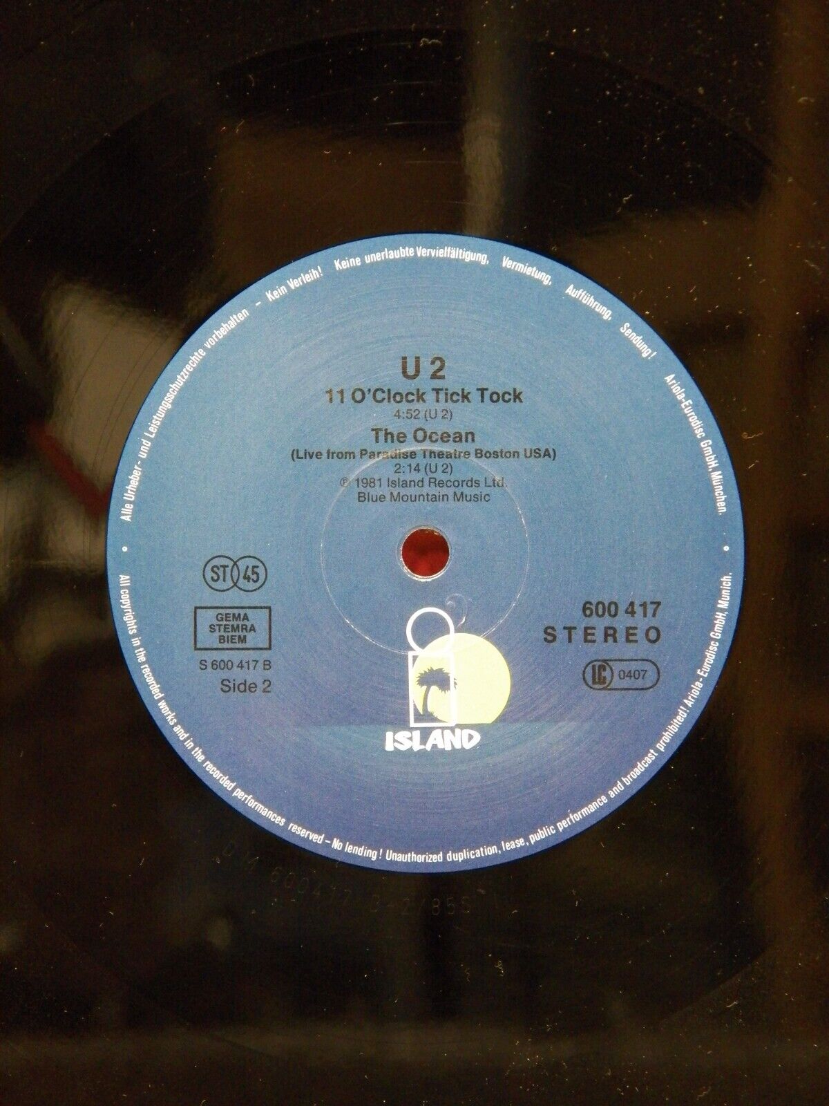 12" EP VG++/EX U2 R.O.K. 1985 Island Records European Import 600.417 12" EP VG++/EX U2 R.O.K. 1985 Island Records European Import 600.417