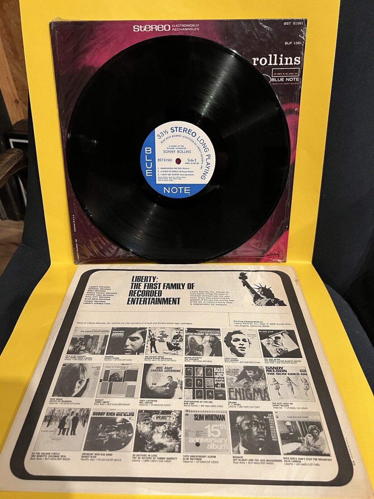 NM In Shrink Vinyl Sonny Rollins A Night at the Village Vanguard BST 81581 1967 NM In Shrink Vinyl Sonny Rollins A Night at the Village Vanguard BST 81581 1967