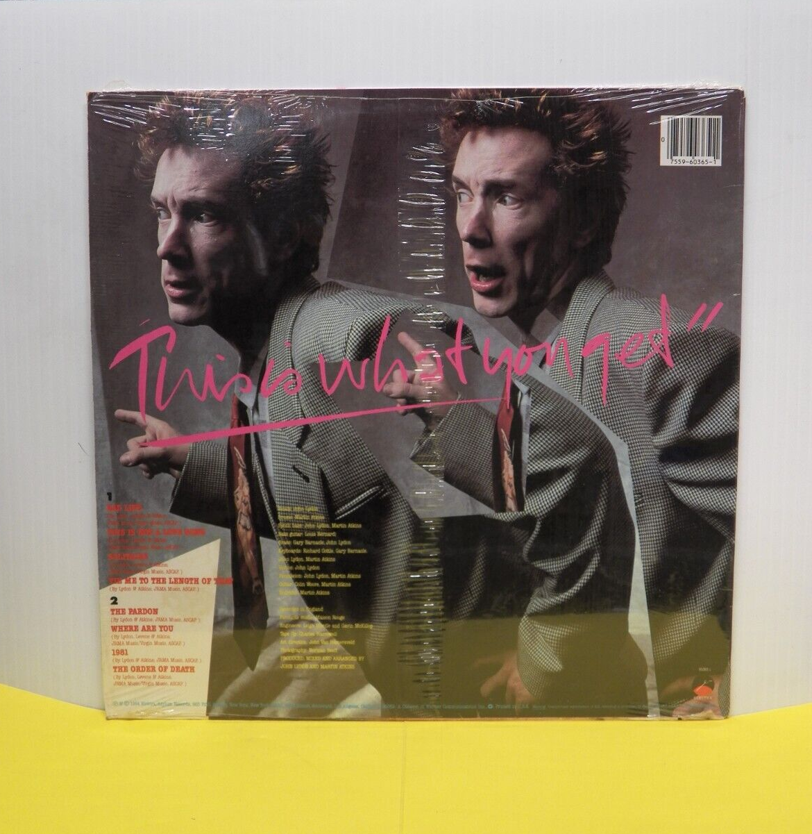 Sealed 12" LP Public Image Ltd This Is What You Want... 1984 Elektra 9 60365-1 Sealed 12" LP Public Image Ltd This Is What You Want... 1984 Elektra 9 60365-1