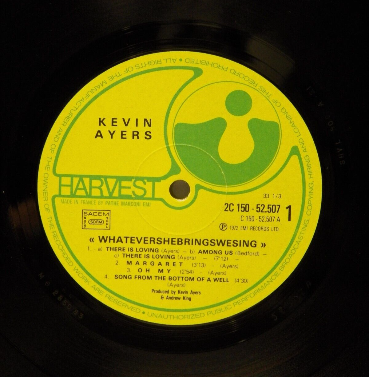 12" 2xLP EX Kevin Ayers Whatevershebringswesing 1977 Import 2 C 150-52507/8 12" 2xLP EX Kevin Ayers Whatevershebringswesing 1977 Import 2 C 150-52507/8