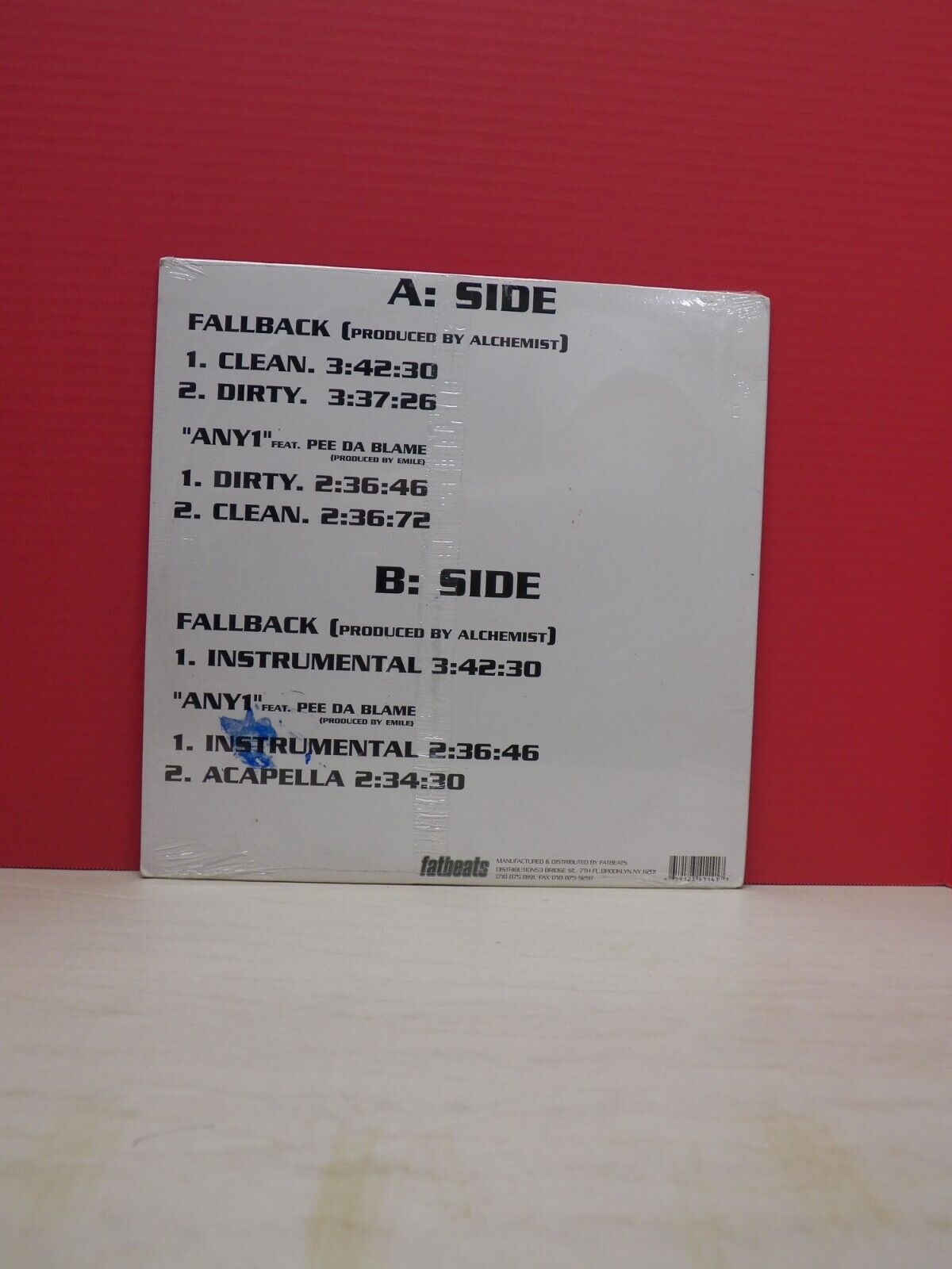 Sealed 12" Single Raze Fallback! / Any1 2003 Fatbeats RAZ001 Sealed 12" Single Raze Fallback! / Any1 2003 Fatbeats RAZ001