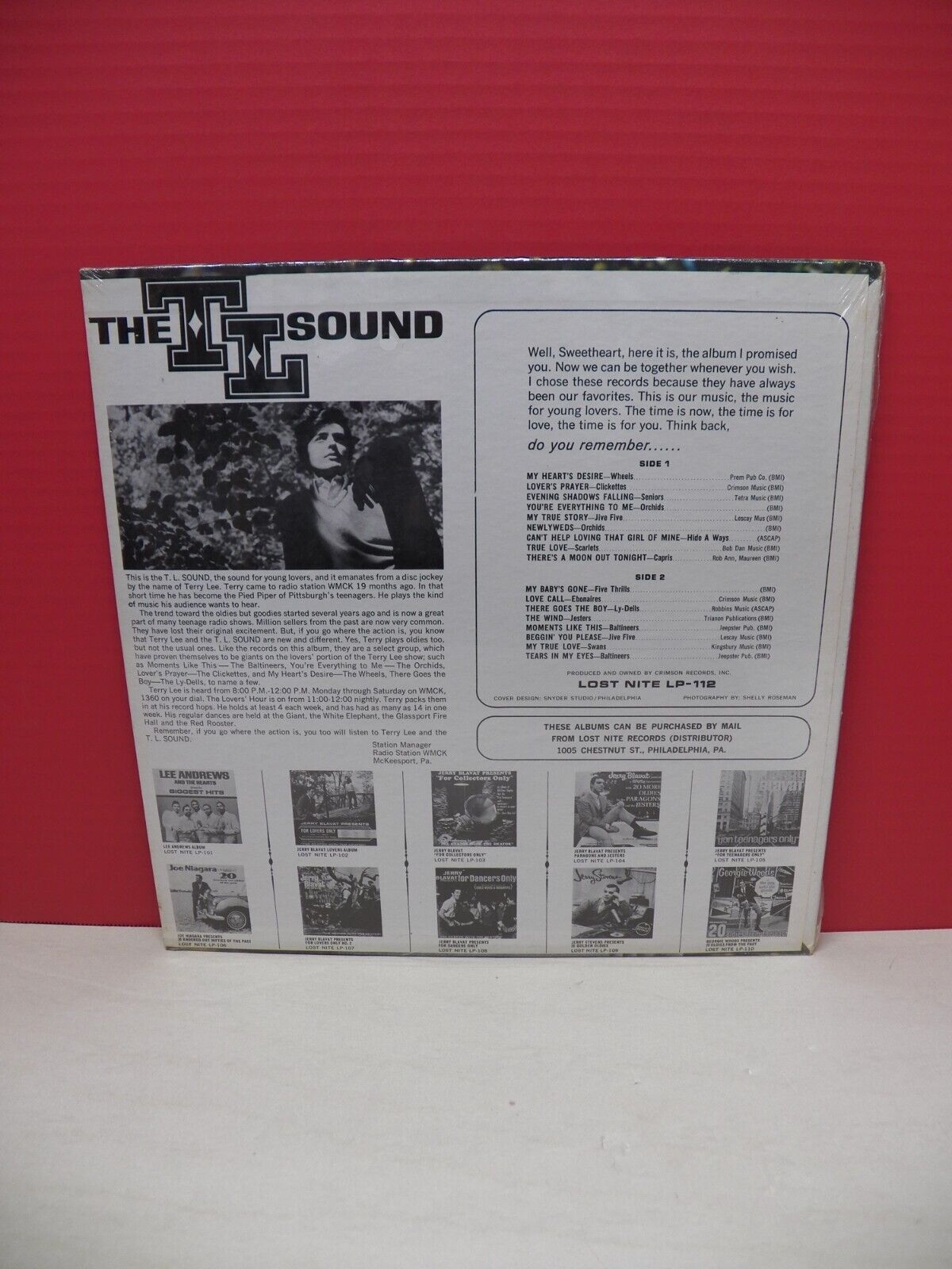 Terry Lee Terry Lee Presents The TL Sound For Young Lovers 1965 Lost Nite LP-112 Terry Lee Terry Lee Presents The TL Sound For Young Lovers 1965 Lost Nite LP-112