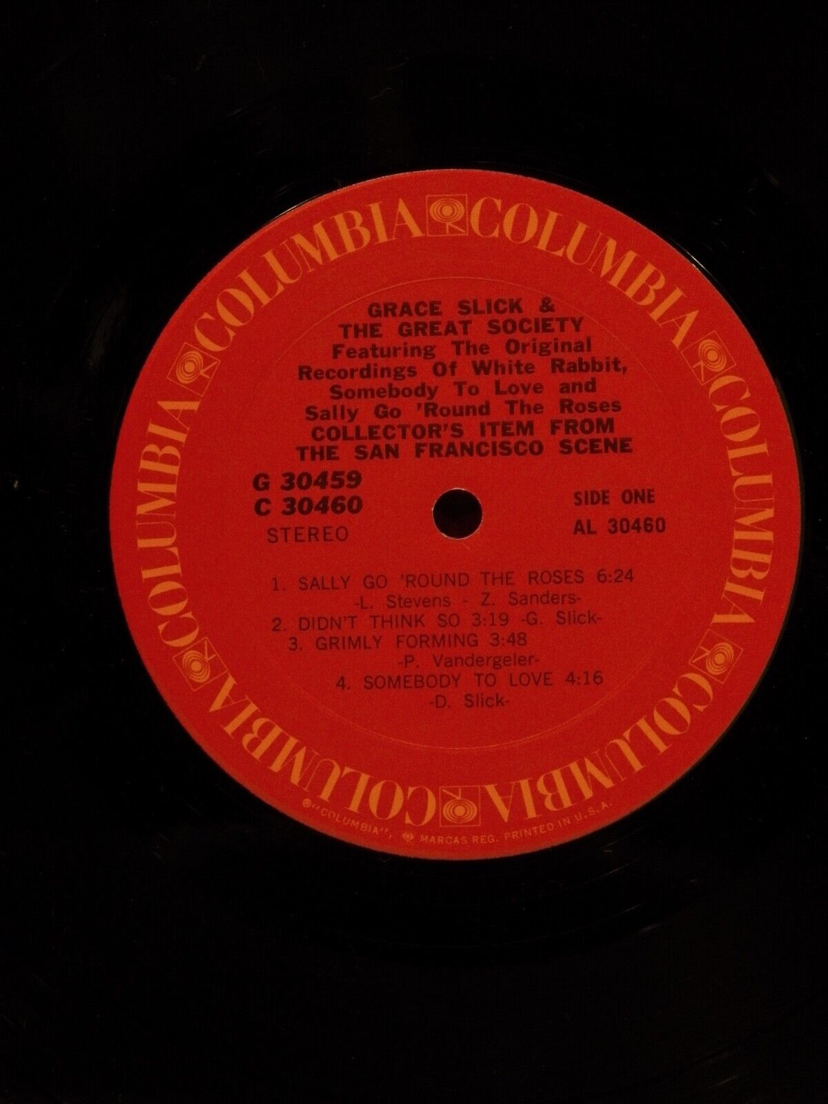 12" 2xLP EX Grace Slick & The Great Society Collector's Item 1971 Columbia 12" 2xLP EX Grace Slick & The Great Society Collector's Item 1971 Columbia