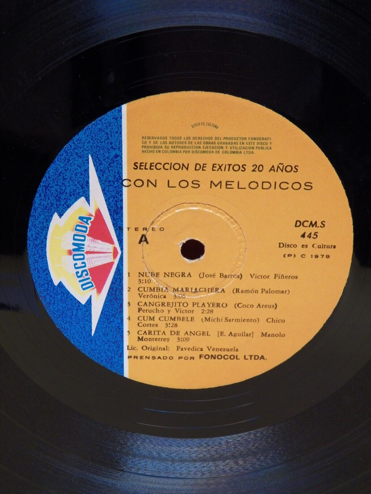12" 2xLP VG+ Los Melodicos Seleccion De Exitos 20 Anos... 1979 DISCOMODA Import 12" 2xLP VG+ Los Melodicos Seleccion De Exitos 20 Anos... 1979 DISCOMODA Import