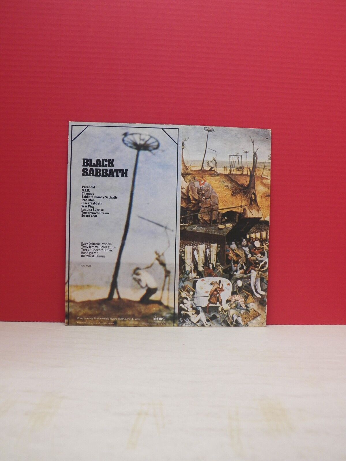 12" LP EX Black Sabbath Greatest Hits 1977 NEMS Holland Import NEL 6009 12" LP EX Black Sabbath Greatest Hits 1977 NEMS Holland Import NEL 6009